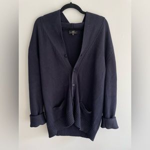 Dunhill Navy Cardigan Engineered Fit in Size XL